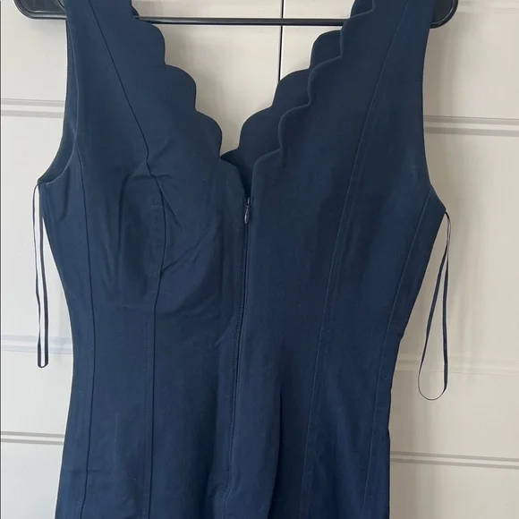 NWT Banana Republic Elegant Navy Midi Dress - Picture 6 of 6